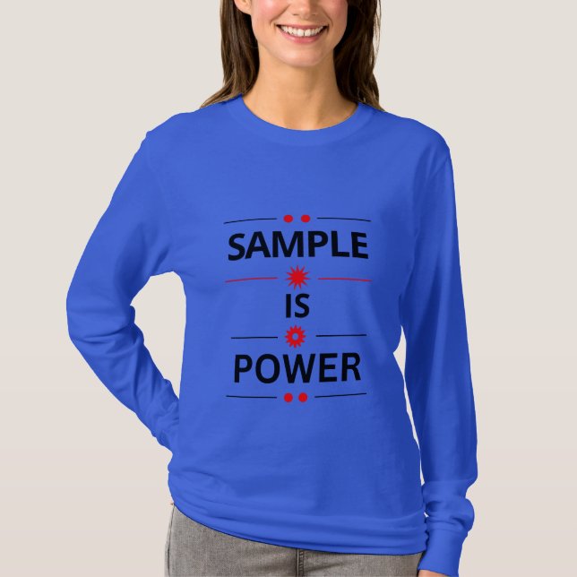 Camiseta Cita de tipografía en negrita (Anverso)