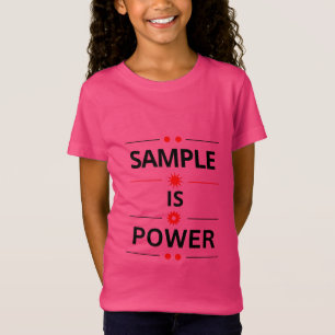 Camiseta Cita de tipografía en negrita