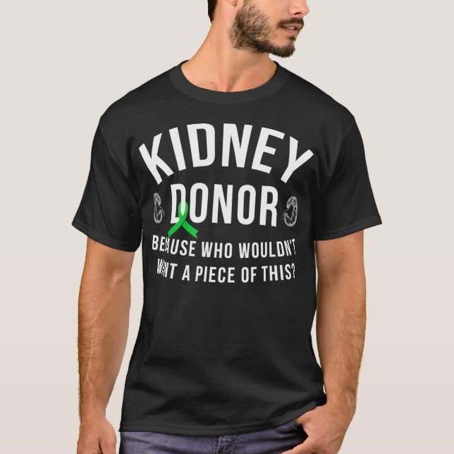 Camiseta Cita de trasplante de órganos para donante de riñó (Anverso)