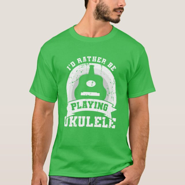 Camiseta Cita de ukulelista retro (Anverso)