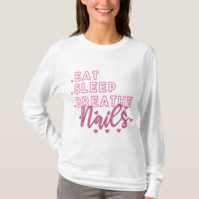 Camiseta Cita de uñas para uñas para los técnicos de las uñ (Anverso)