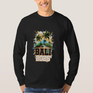 Camiseta Cita de vacaciones coloridas de Bali 2025