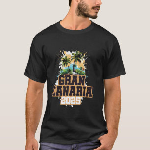 Camiseta Cita de vacaciones coloridas de Gran Canaria 2025