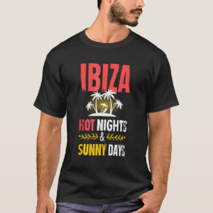 Camiseta Cita de Vacaciones de Fiesta Nocturna en Ibiza