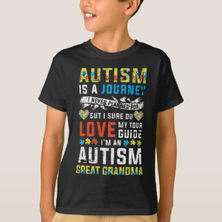 Camiseta Cita de viaje de la abuela Gran Abuela Autismo Muj