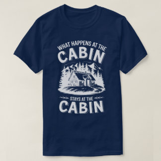 Camiseta Cita de vida de cabaña rústica | Escena de la mont
