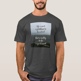 Camiseta Cita de vida de filosofía de Kierkegaard