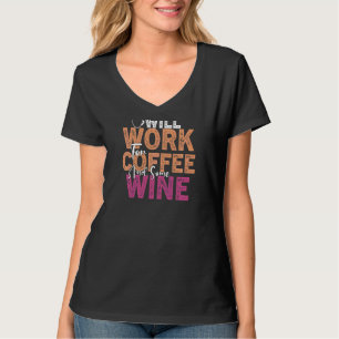Camiseta Cita de vino de café de mujeres Barista Guay café