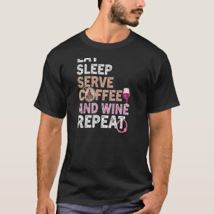 Camiseta Cita de vino de café de mujeres Barista Guay café