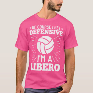 Camiseta Cita De Voleibol Por Supuesto Que Me Hago Defensiv