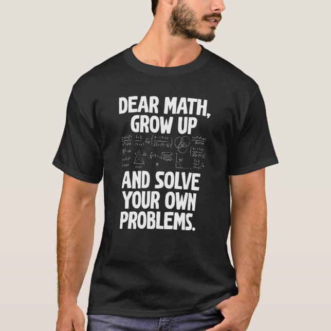 Camiseta Cita De Volvimiento A La Escuela De Matemáticas Pa (Anverso)