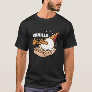 Camiseta Cita de Waffle Genial - Waffles de Vainilla Profes