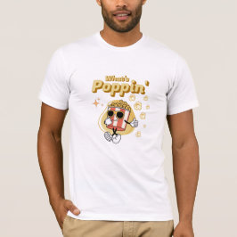 Camiseta Cita de Whats poppin palomitas de maíz caricatura