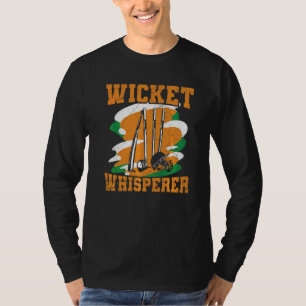 Camiseta Cita De Wicket Whisperer Para Un Cricket Indio