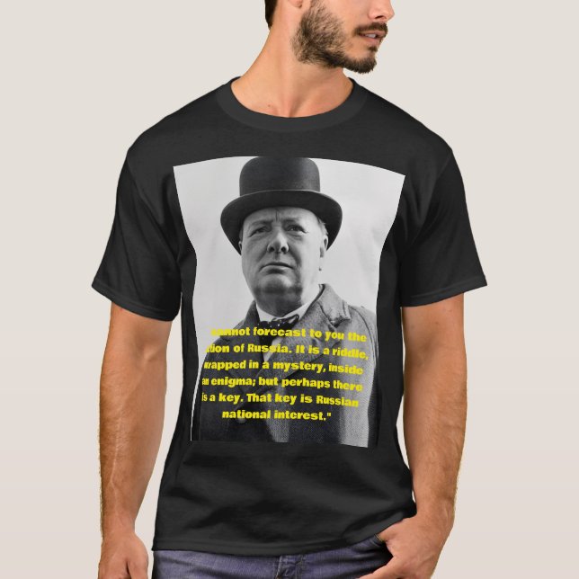 Camiseta cita de Winston Churchill  (Anverso)