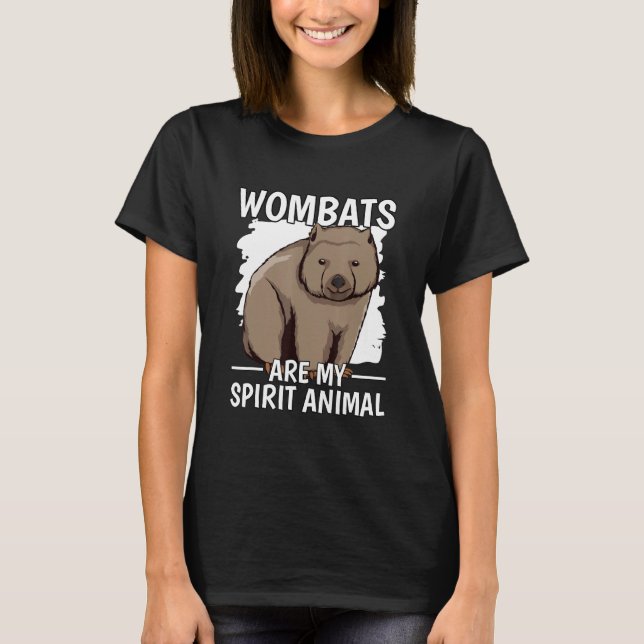 Camiseta Cita de Wombat Australia Los wombats son mi ánima  (Anverso)