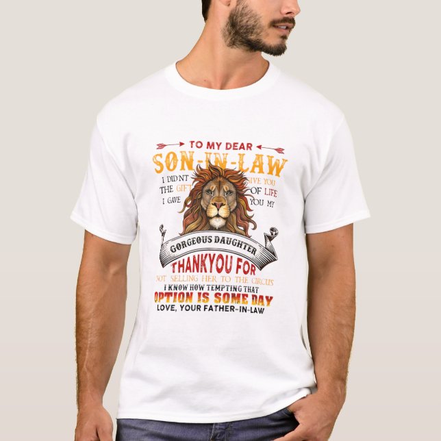 Camiseta Cita de yerno T- (Anverso)