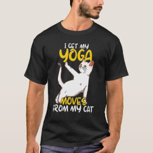 Camiseta Cita de Yoga de Gato Meditación Zen Espiritual Nam