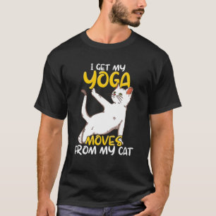 Camiseta Cita de yoga de gato Zen Meditación de nombre espi