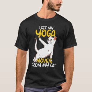 Camiseta Cita de yoga de gato Zen Meditación de nombre espi