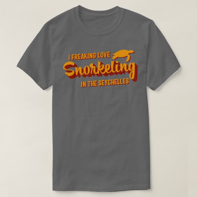 Camiseta Cita del amante del submarinismo en Seychelles (Diseño del anverso)