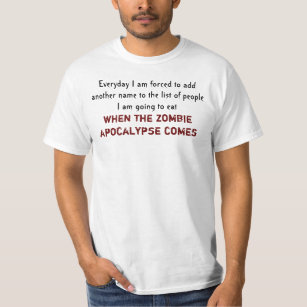 Camiseta Cita del apocalipsis zombie
