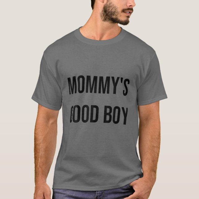 Camiseta Cita del buen chico de mamá (Anverso)