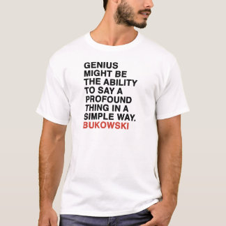 Camiseta cita del bukowski de Charles