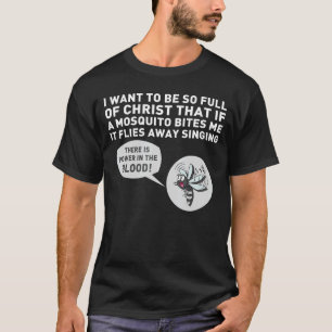 Camiseta Cita del Chiste del mosquito cristiano Jesús Graci