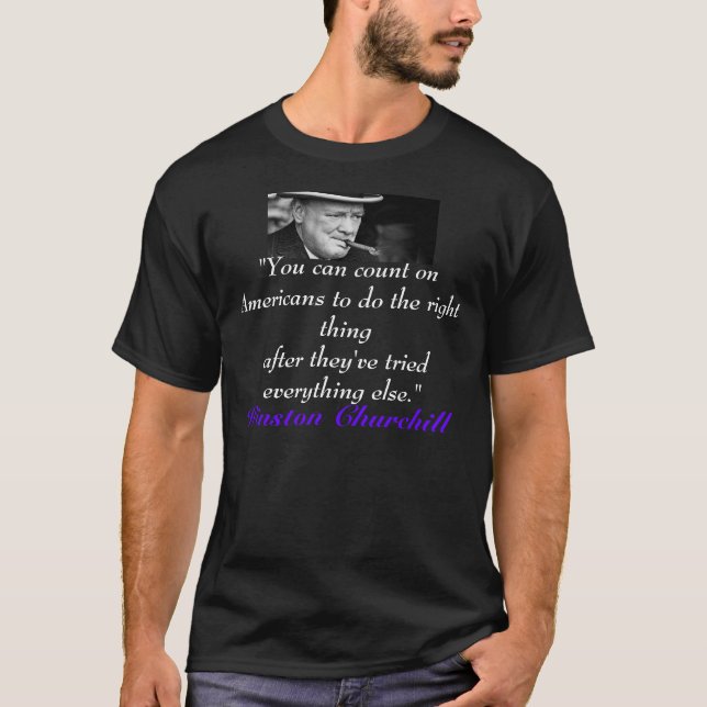 Camiseta cita del churchill (Anverso)