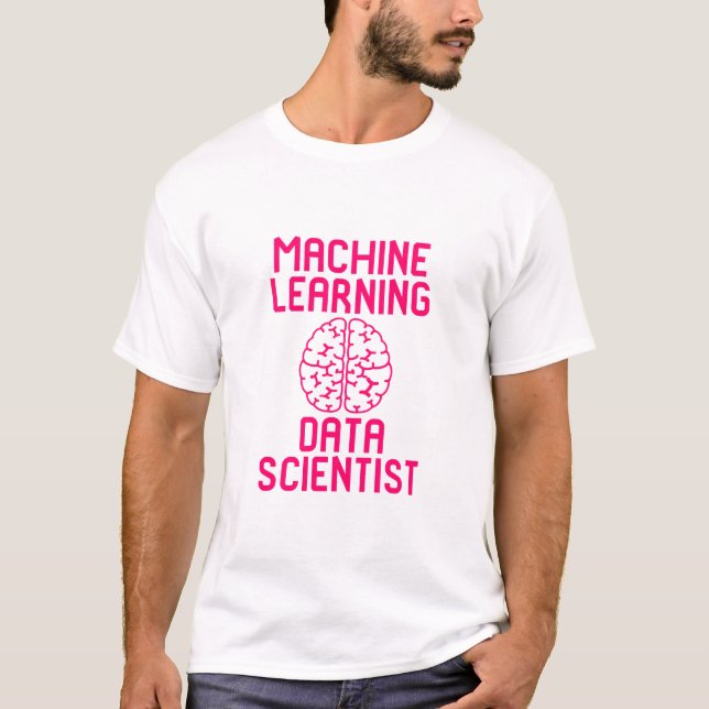 Camiseta Cita del científico de los datos del aprendizaje (Anverso)