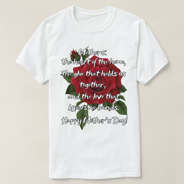 Camiseta Cita del Día de la Madre (Diseño del anverso)