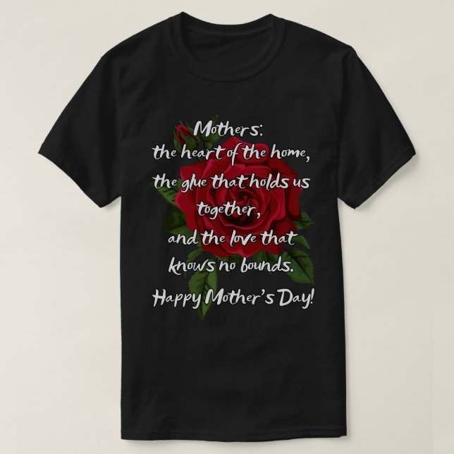 Camiseta Cita del Día de la Madre (Diseño del anverso)