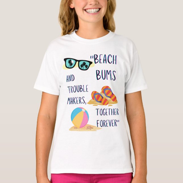 Camiseta cita del día de la playa (Anverso)