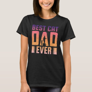 Camiseta Cita del Día del Padre del Mejor Gato del Hombre q