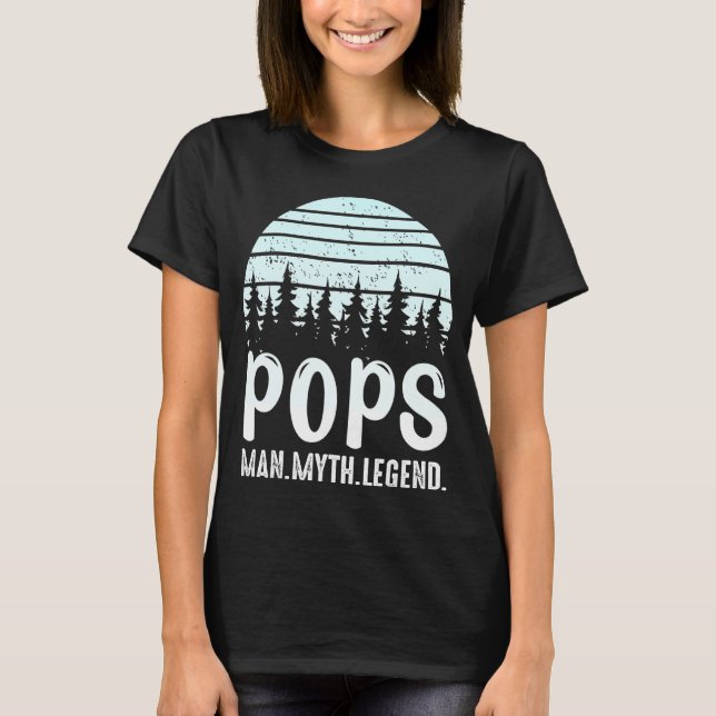 Camiseta Cita del Día del Padre Hombre Mitos Leyenda Padres (Anverso)