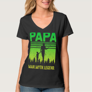 Camiseta Cita del Día del Padre Hombre Mitos Leyenda Padres