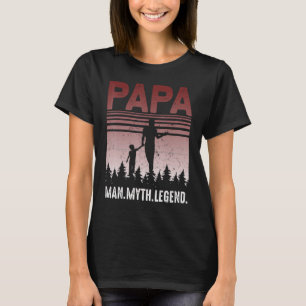 Camiseta Cita del Día del Padre Hombre Mitos Leyenda Padres