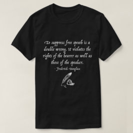 Camiseta Cita del discurso libre de Frederick Douglass