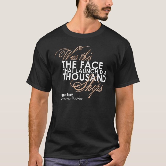 Camiseta Cita del doctor Faustus (Anverso)