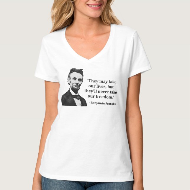 Camiseta Cita del duende de Abraham Lincoln (Anverso)