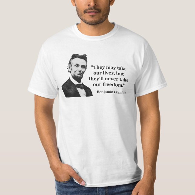 Camiseta Cita del duende de Abraham Lincoln (Anverso)
