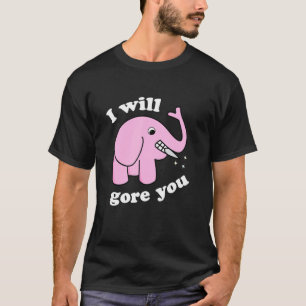Camiseta Cita del elefante diciendo gráfico de animales sal