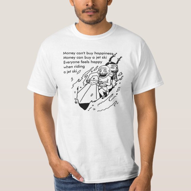 Camiseta Cita del esquí del jet (Anverso)