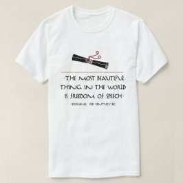 Camiseta Cita del filósofo: Diógenes en discurso libre