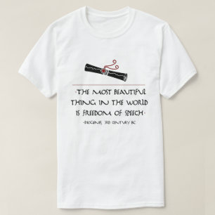 Camiseta Cita del filósofo: Diógenes en discurso libre