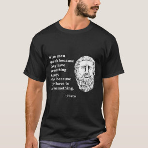 Camiseta Cita del filósofo Platón - Nerd estudiantil de fil