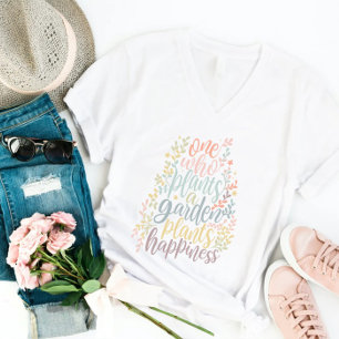 Camiseta Cita del Jardín Botánico de bonito Boho