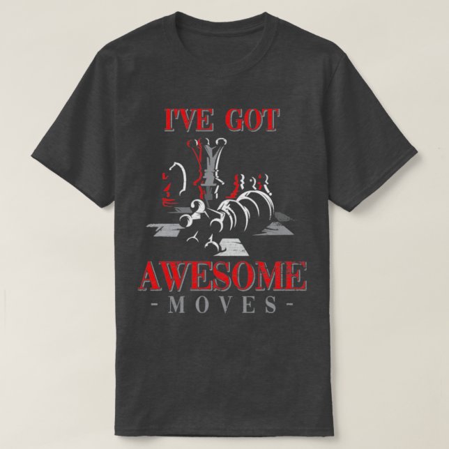 Camiseta Cita del jugador de ajedrez (Diseño del anverso)