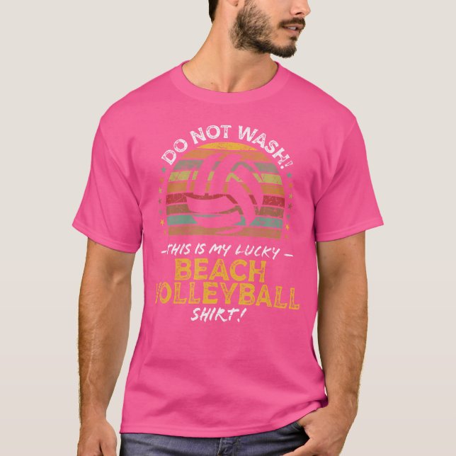 Camiseta Cita del jugador de voleibol de playa divertida (Anverso)